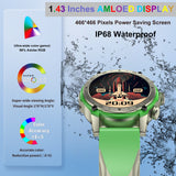 Smart Watch for Men Women, 1.43 AMOLED Display Waterproof Fitness Watch with Answer/Make Call