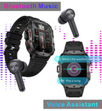 Smart Watch with Bluetooth Call, 1.96” Waterproof Fitness Watch for Men with Answer/Make Call