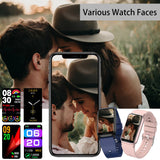 Smart Watch Blood Pressure, 1,47 Inches Waterproof Smartwatch with Oximeter, SpO2, Heart Rate, Body Temperature